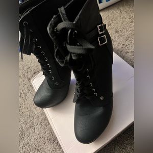 Platform combat booties